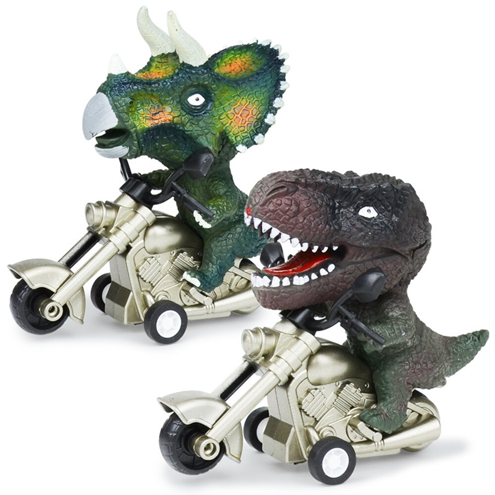 

Simulation Dinosaur Inertial Motorcycle Model Tyrannosaurus Triceratops Dinosaur Toy Car Toys for Boys Girls Birthday Gi