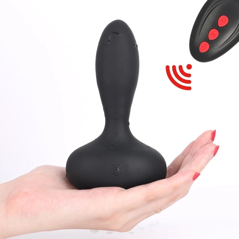 

Wireless Remote Control Male Prostate Massager Inflatable Anal Plug Vibrating Butt Plug Anus Expansion Vibrator Sex Toys