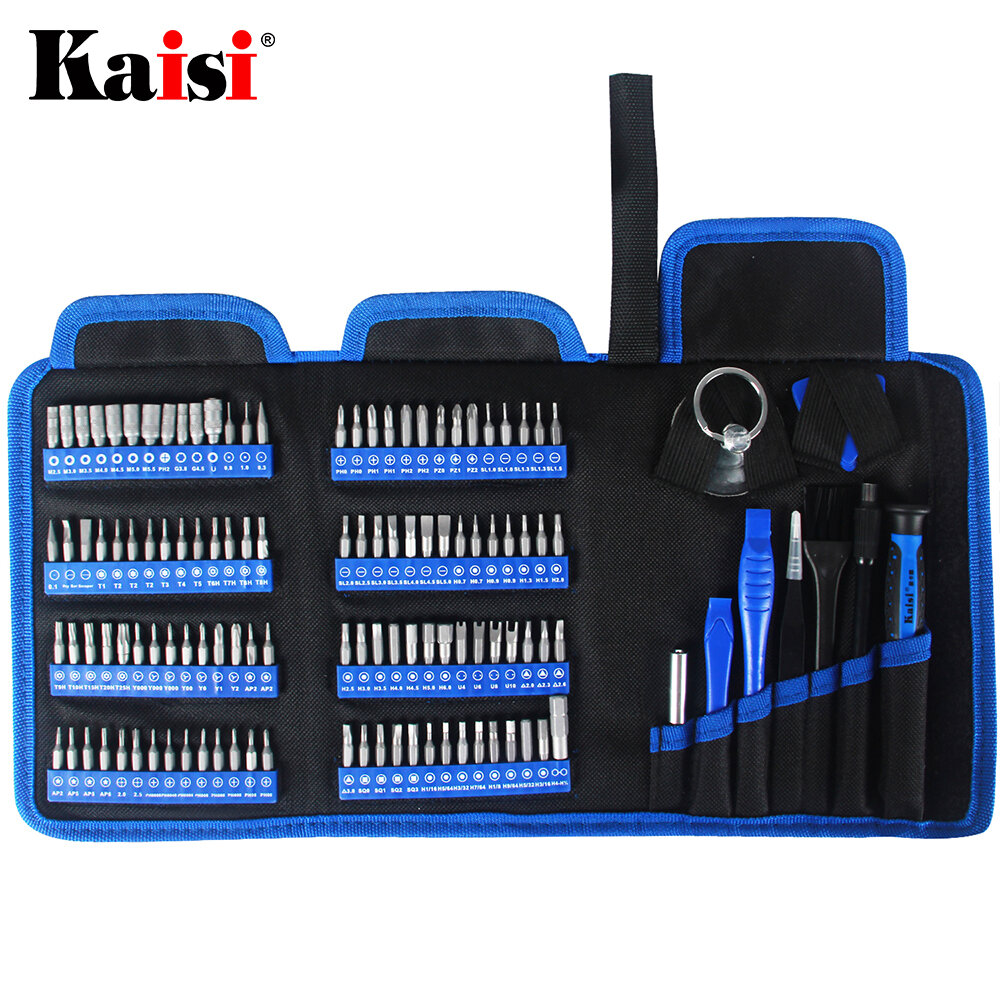 KAISI 126 in 1 Screwdriver Set Precision Screwdriver Tool Kit Magnetic Phillips Torx Bits for Phones Laptop Watch