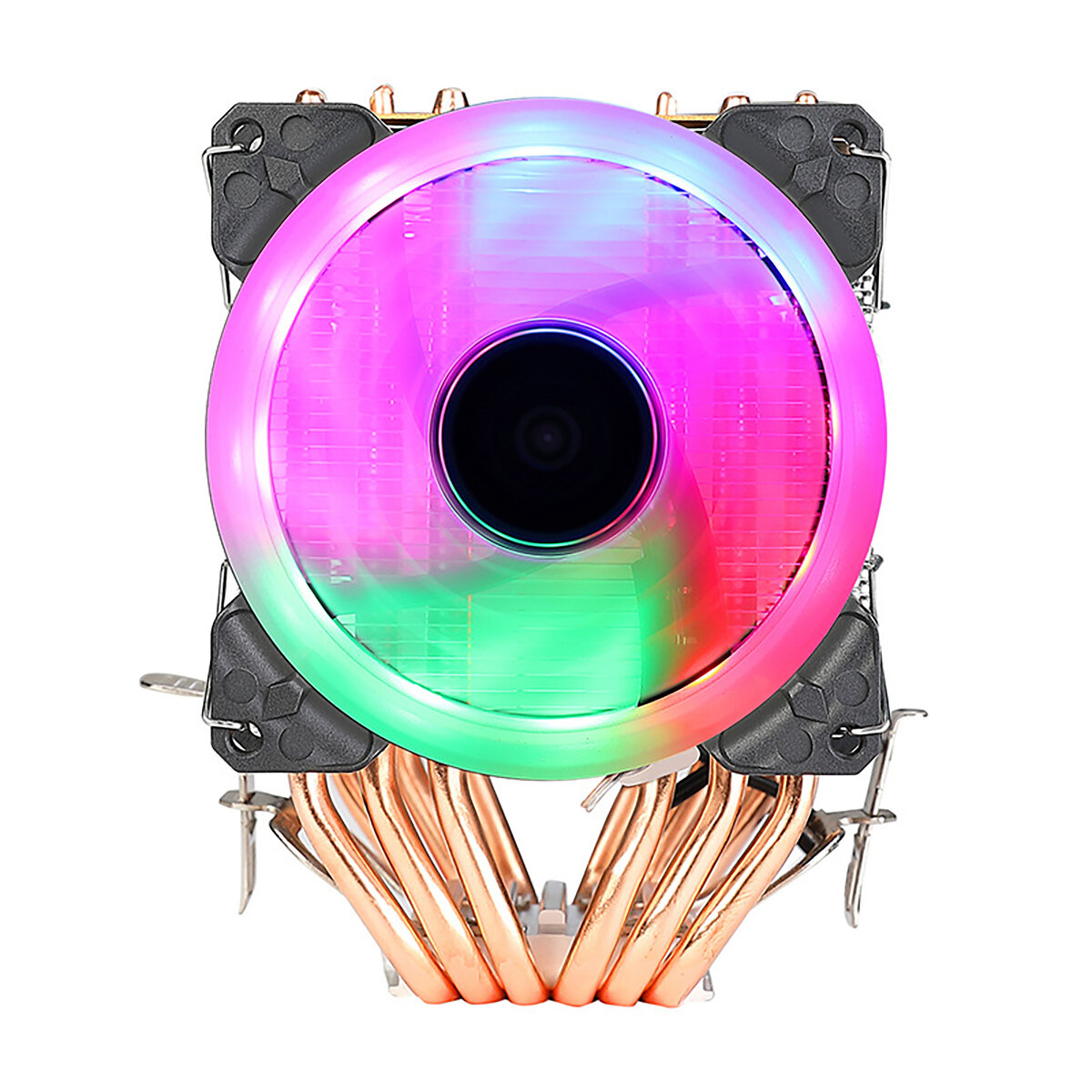 

EVESKY CPU Cooling Fan 1/2/3 Fans 3/4 Pin 6 Heat Pipes RGB/Without Light Silent Computer Case Cooler CPU Heatsink for In