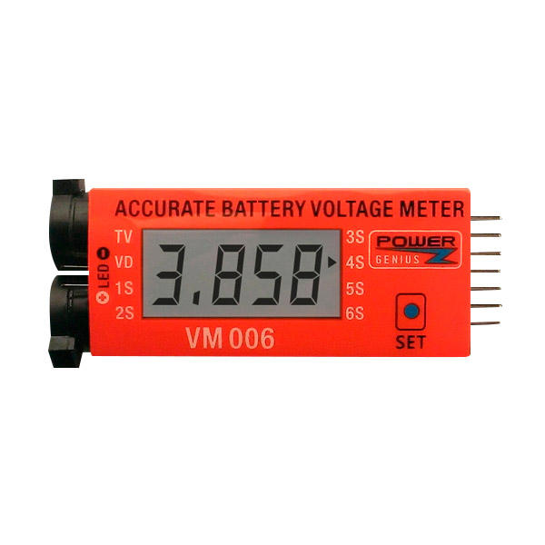 VM006 1-6S LiPo Accu Accurate Batterij Voltage Meter LCD Liquid Crystal Display