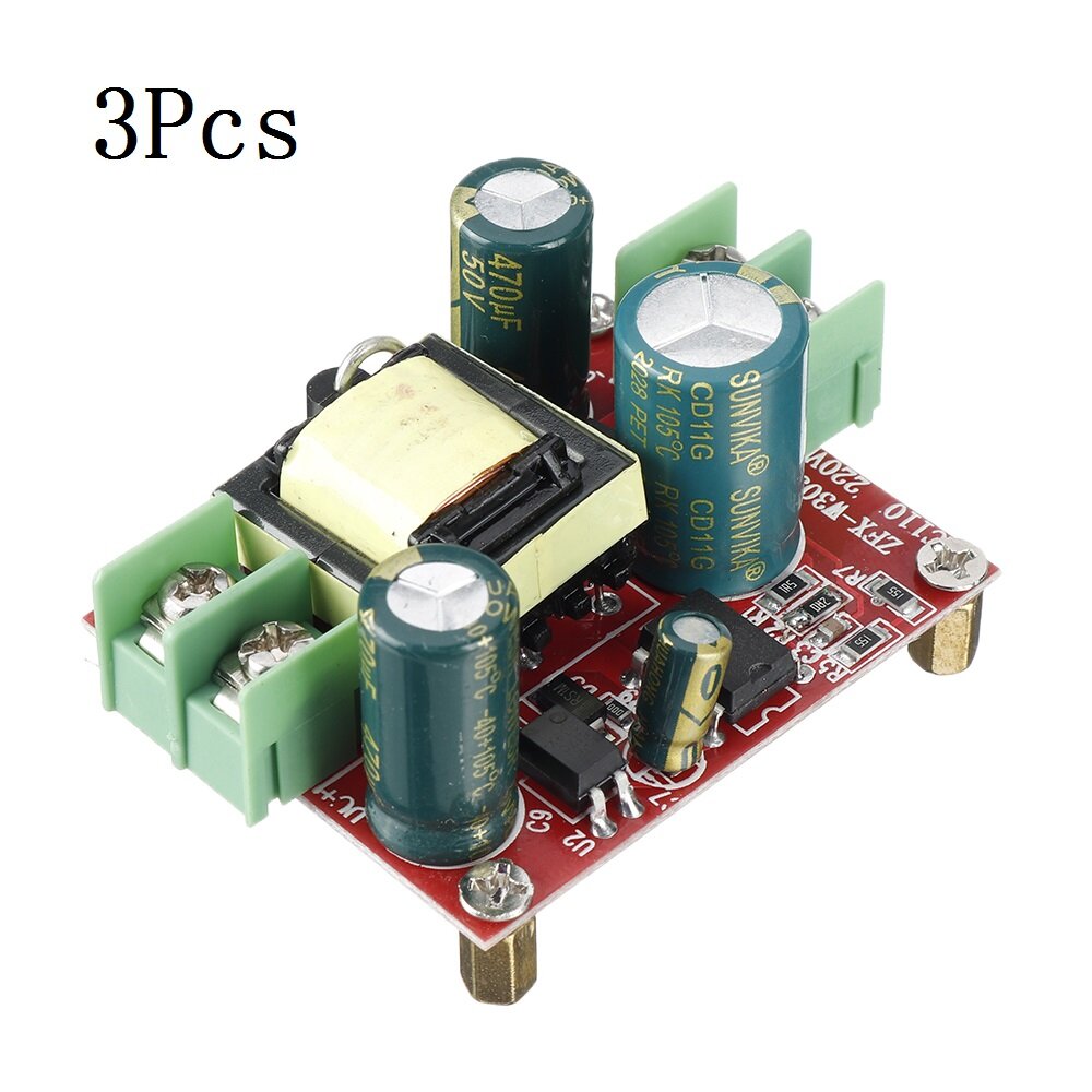 ZFX-W305 3Pcs AC-DC Power Supply Module Input AC 100-240V Output 24V 1.5A 36W Converter Board
