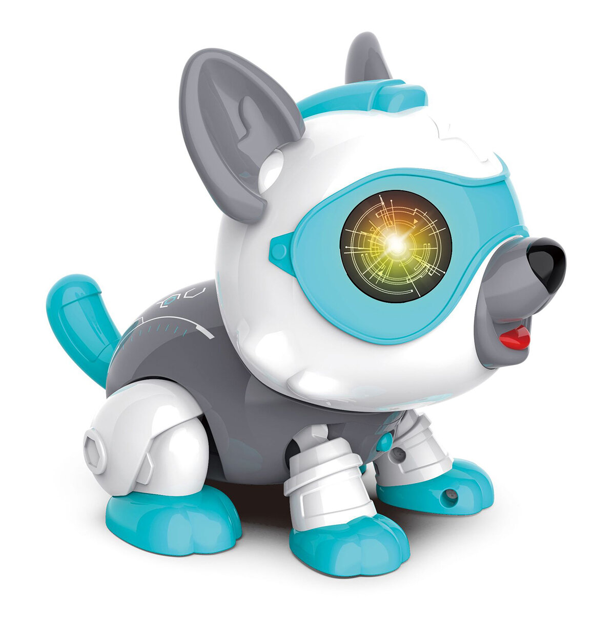 DIY-montage Sound Control Touch Sensing Robot Hondenspeelgoed met lichtgeluidseffect Hond Peuterspee