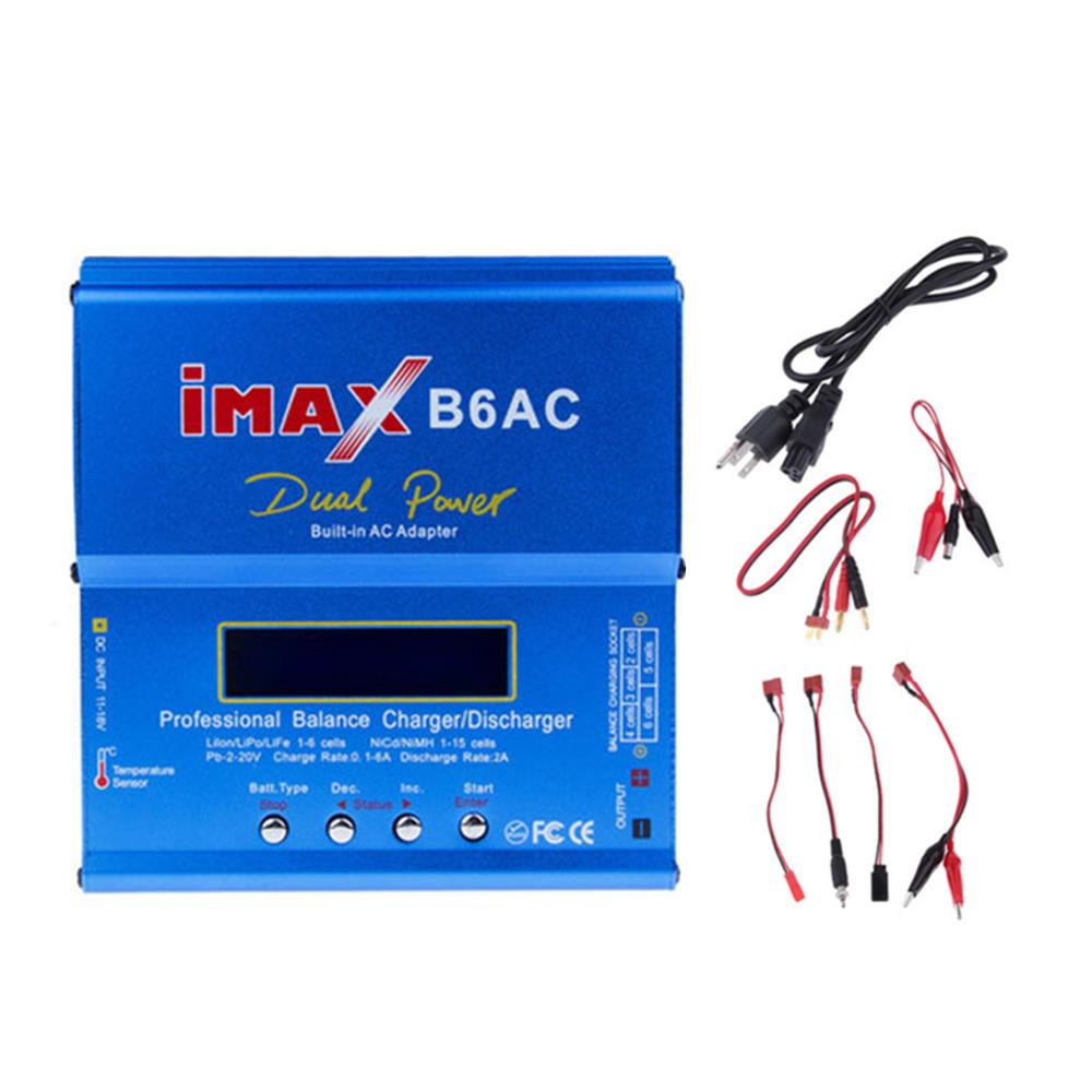 IMAX B6AC 80W 6A Bijgewerkte Balance Charger Discharge voor Lipo / Li-ion / LiFe / NiMh-batterij