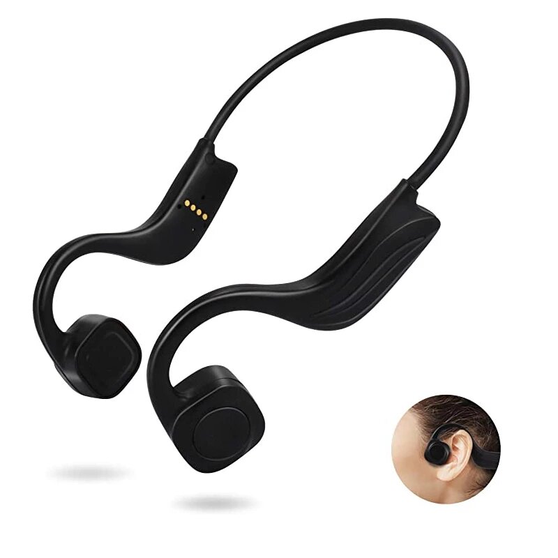 Bakeey B20 Bone Conduction Wireless bluetooth Sports Waterproof Headset Outdoor Swimming Diving Headphone Stereo Bass Earphone with Microphone