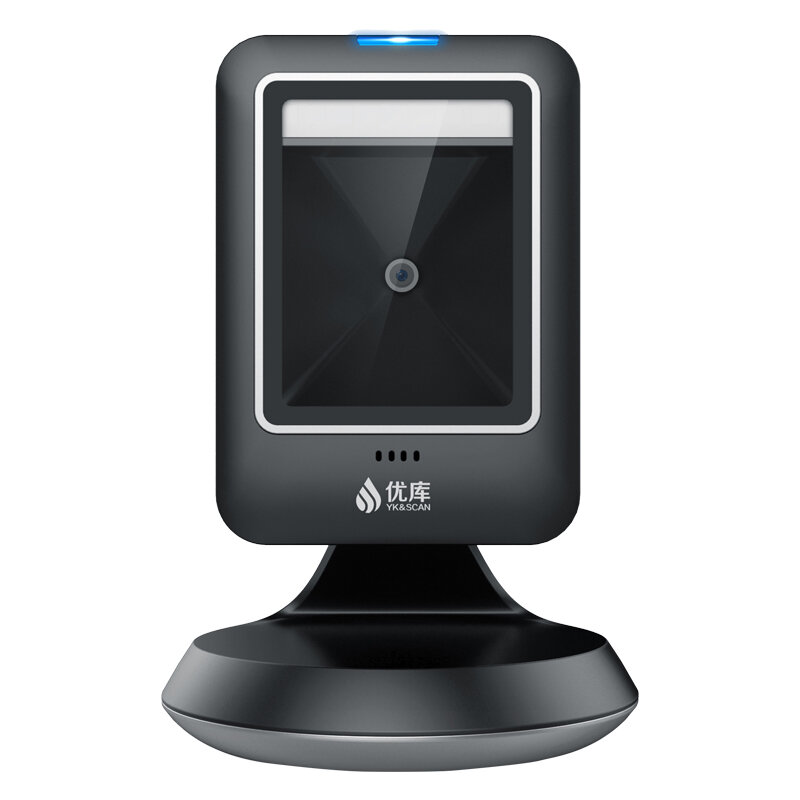 UQIO 6300 QR Scanner 640*480 CMOS 1D/2D Barcode Scanner Omnidirectional Hands Free Barcode Reader USB Wired Automatic Im