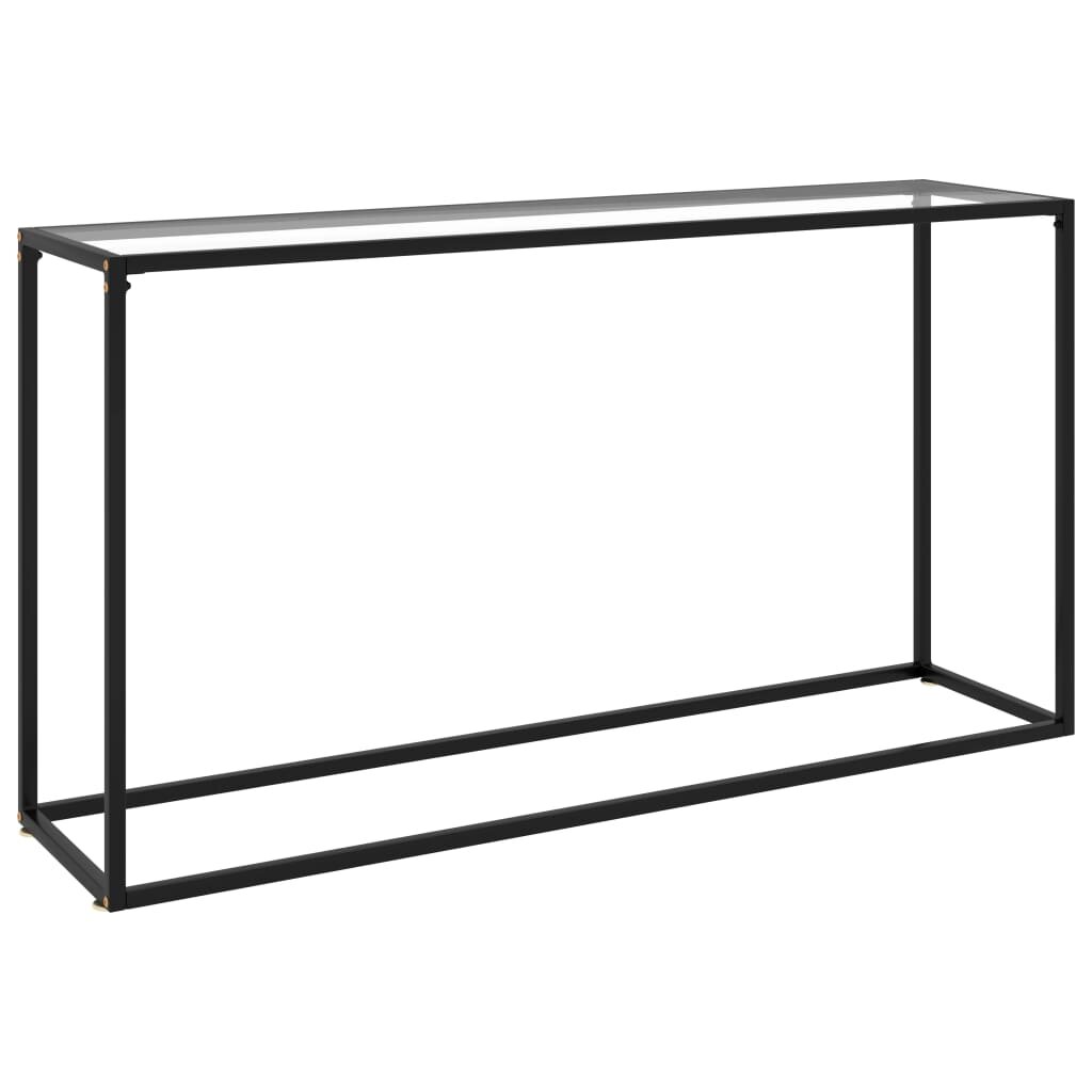 

Console Table Transparent 55.1"x13.8"x29.5" Tempered Glass