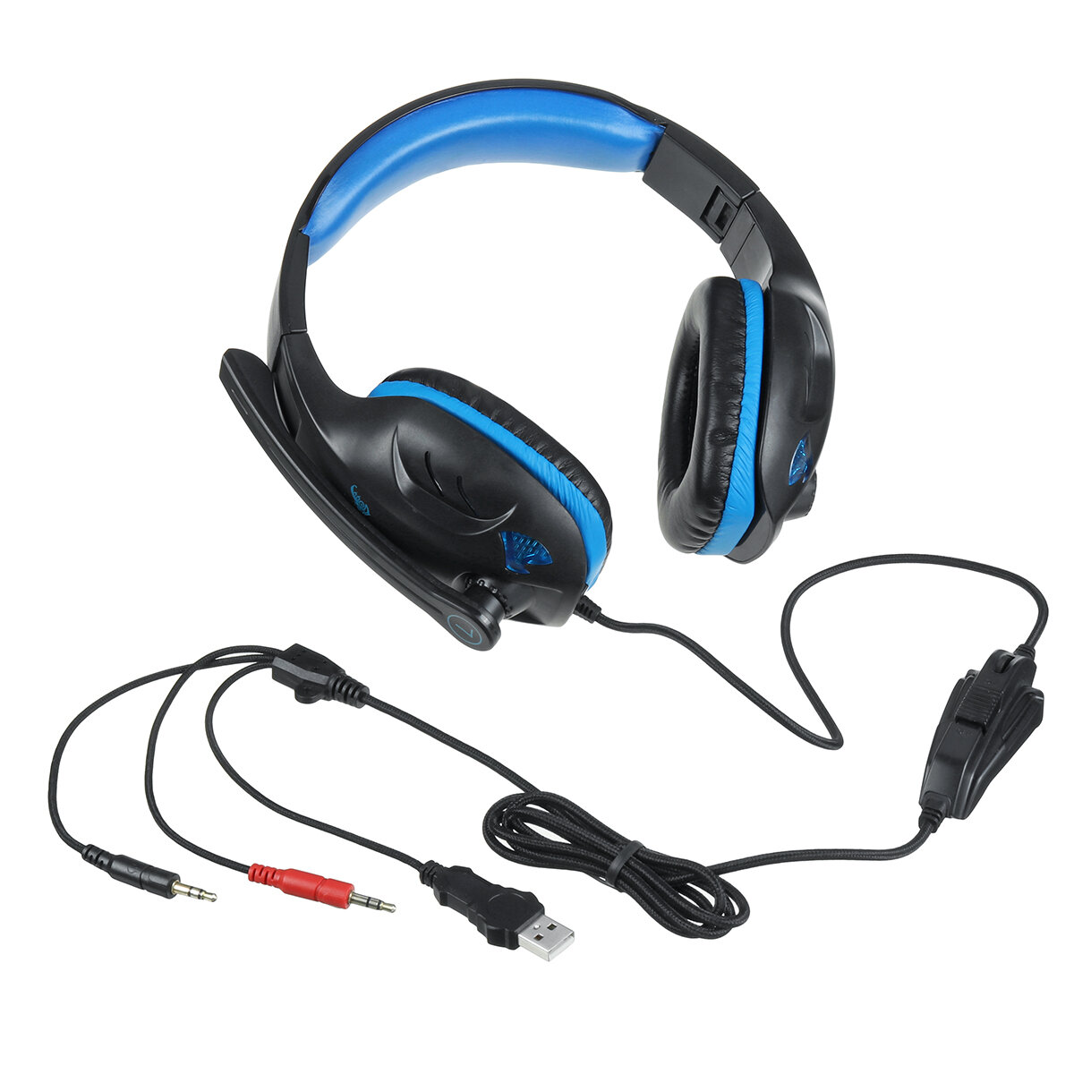 IN-968 3.5mm Gaming Headset Headphone LED Surround Sound MIC For PC Laptop PS4 Xbox