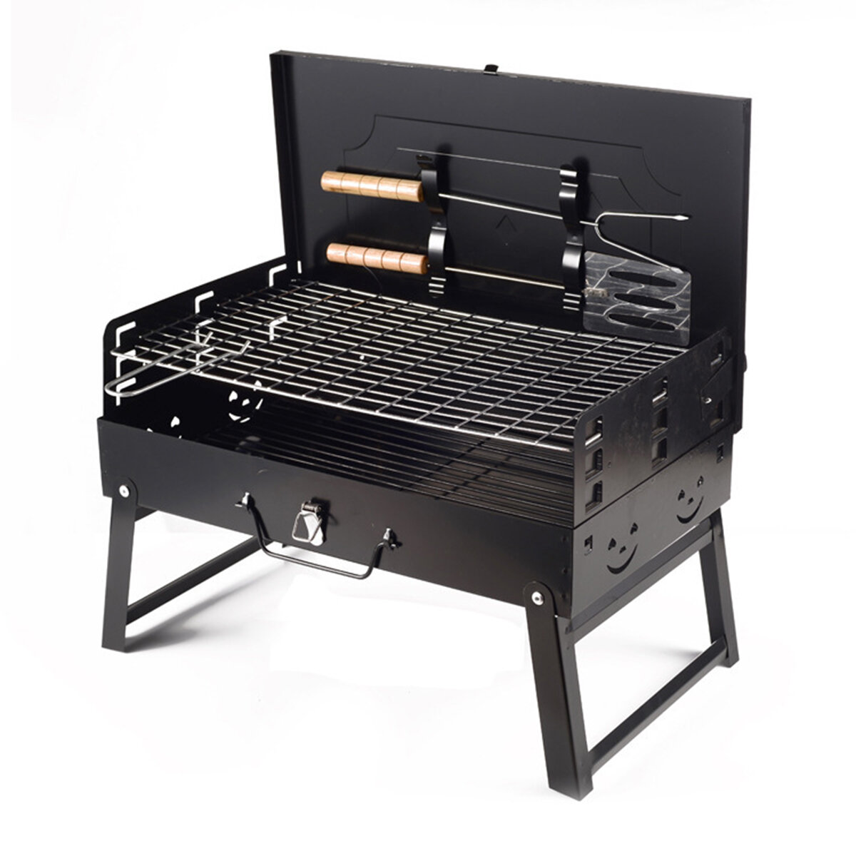 Folding BBQ Grill Portable Charcoal Steel Stove Outdoor Camping Picnic Barbecue Stove