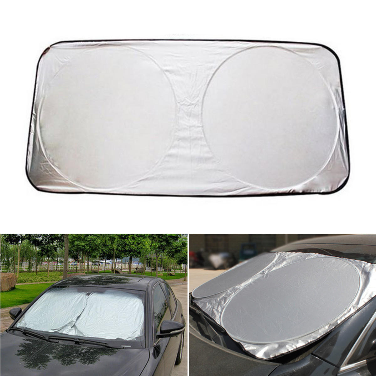 150x80cm Opvouwbare auto Voorruit Cover Zonnescherm Visor UV-bescherming Shield Cover