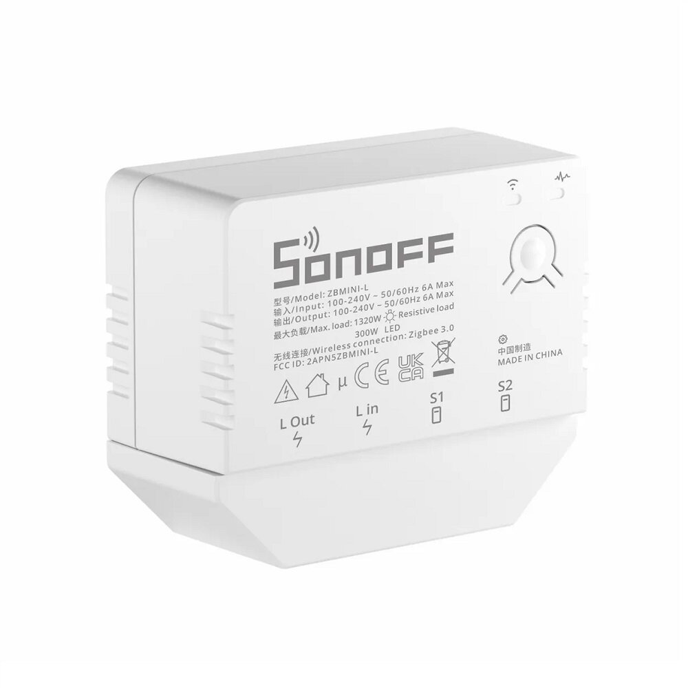 SONOFF ZBMINI-L Zb 3.0 1Gang Smart Switch Module No Neutral Wire Required Switch Compatible with Ale