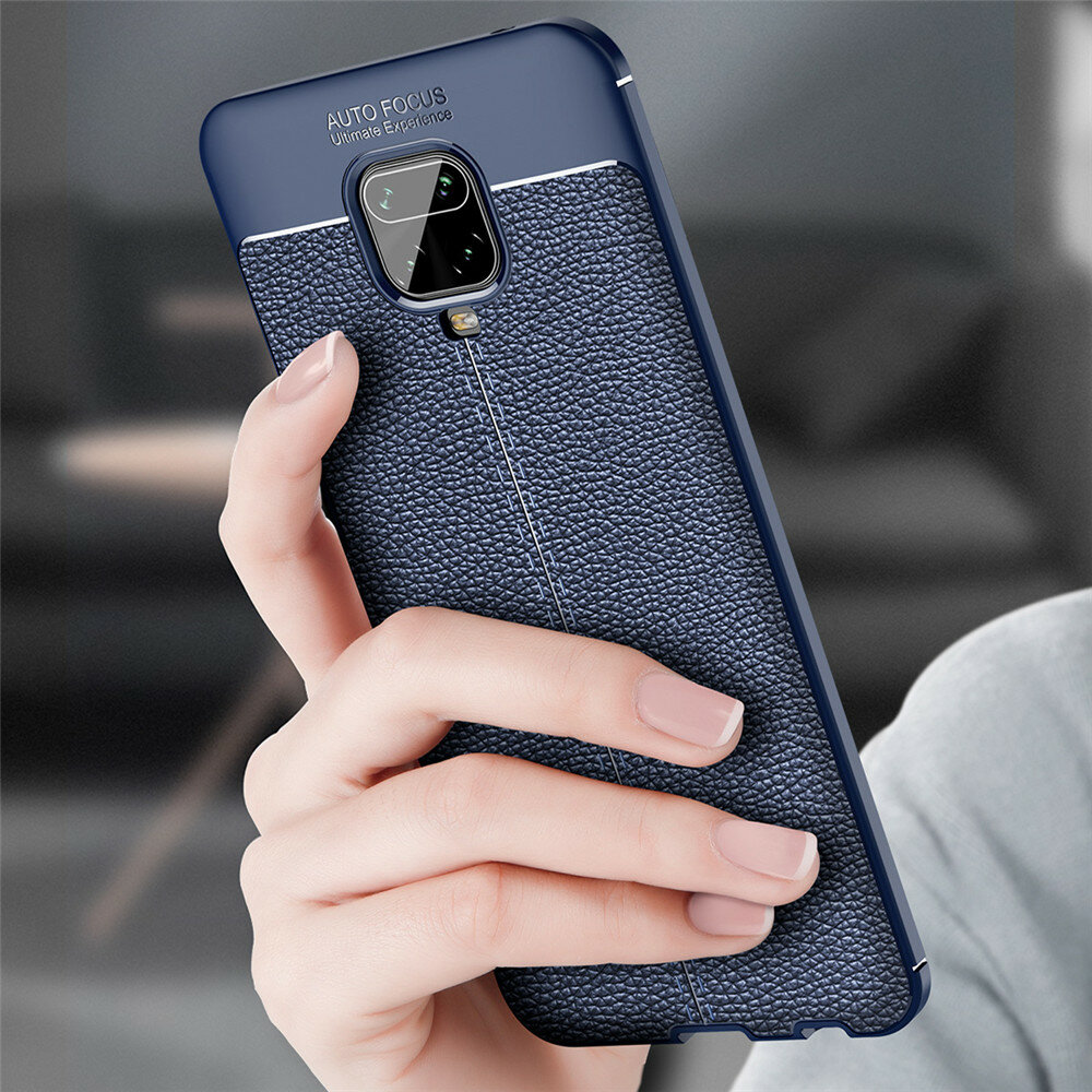 

Bakeey Litchi Pattern Shockproof PU Leather TPU Soft Protective Case for Xiaomi Redmi Note 9S / Redmi Note 9 Pro / Redmi