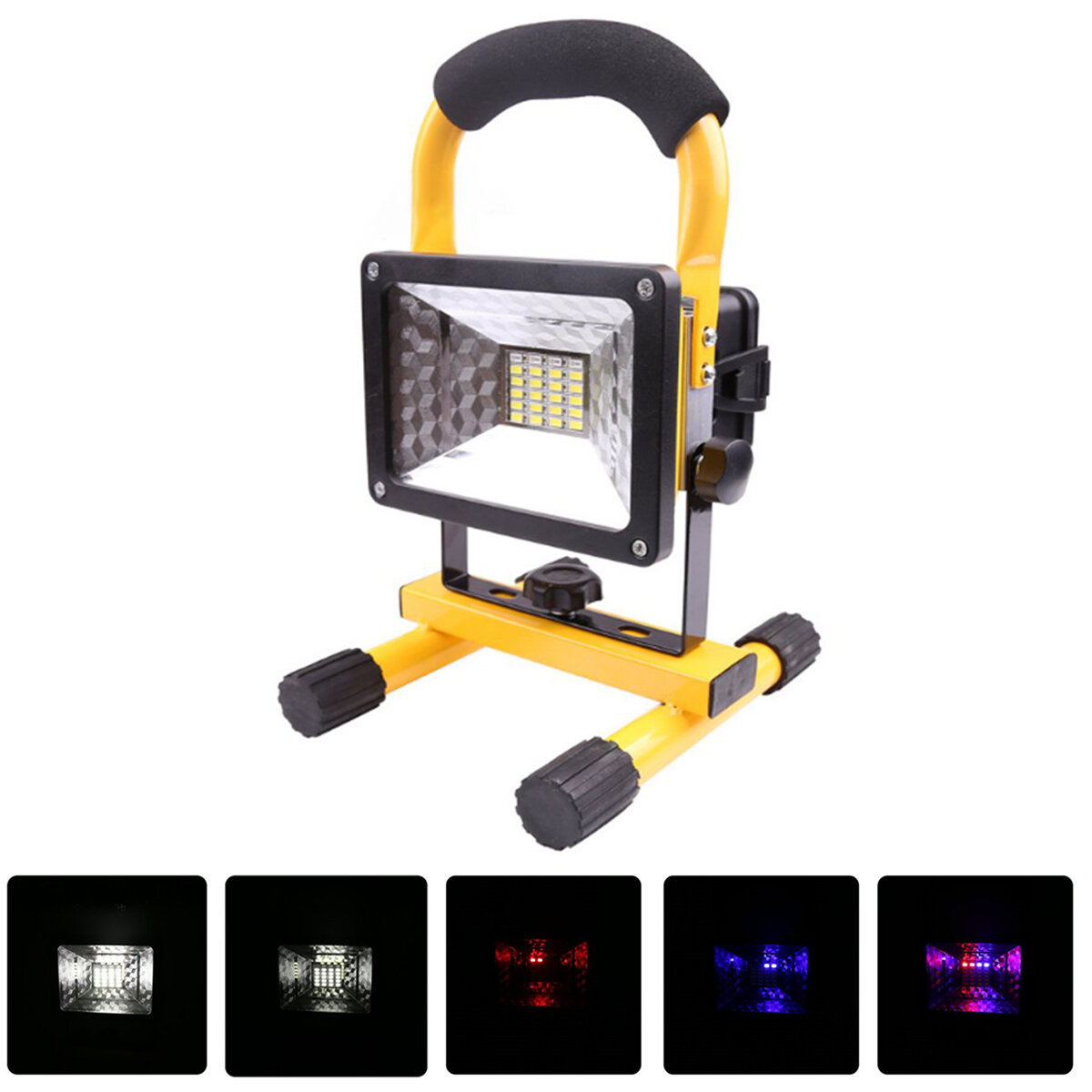 30W 24LED Portable Rechargeable Flood Light Waterproof Spot Work Latern Outdoor Camping Lawn Lamp