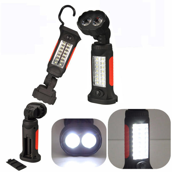 Magnetic 16 LED Inspection Hanging Camping Hand Flashlight