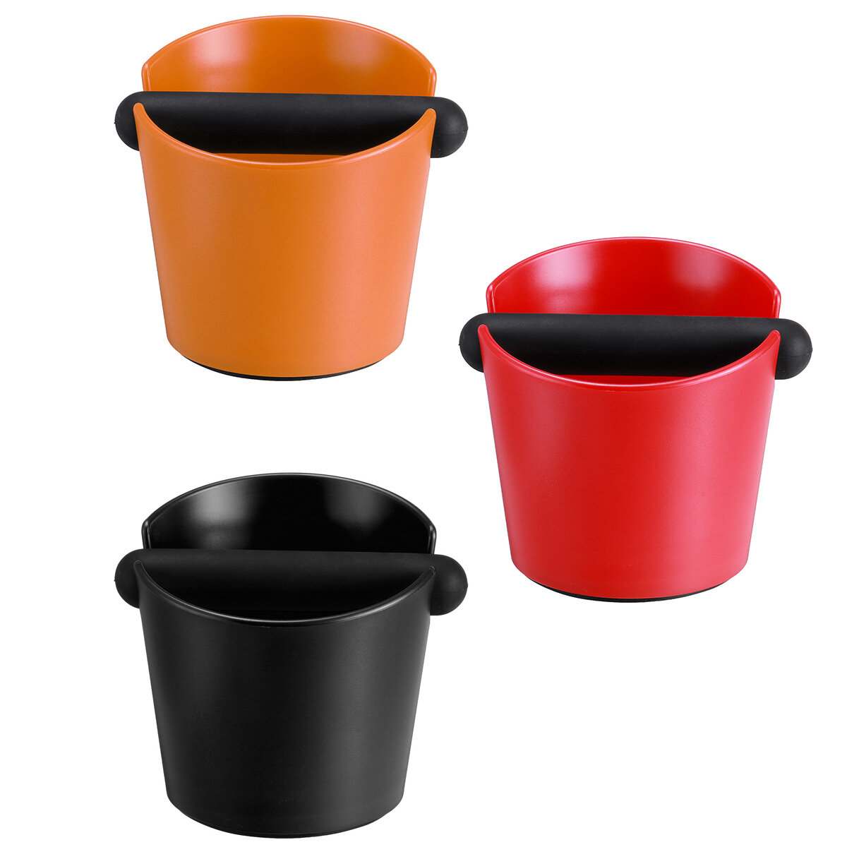 Coffee Powder Residue Box Black Deep Bowl Non-slip Detachable Knock Bar Coffee Machine Grounds Recycling Bucket Grinder