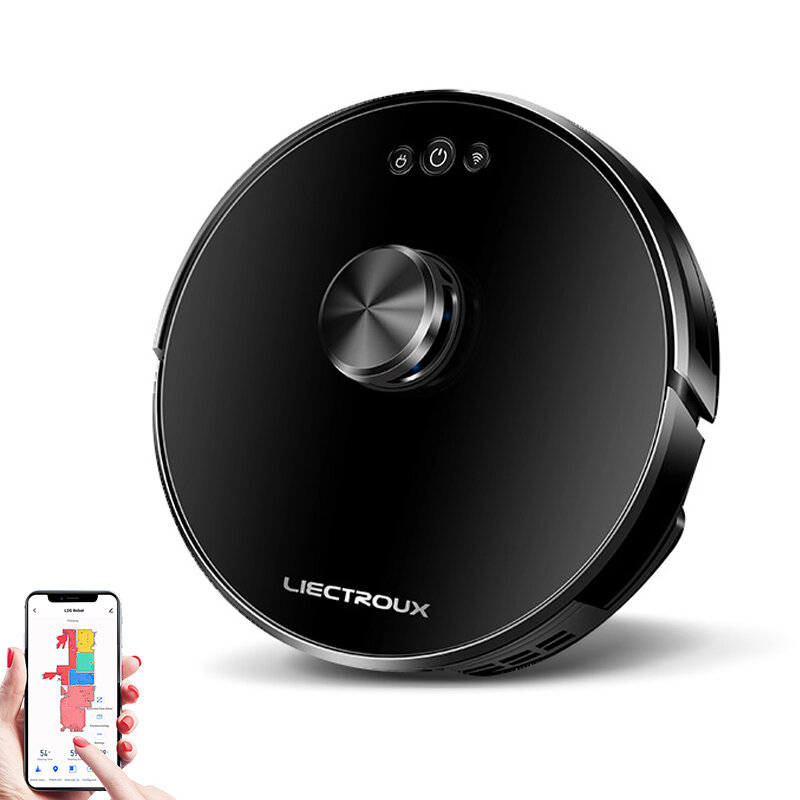 

[BR Direct] LIECTROUX XR500 Smart Robot Vacuum Cleaner 6500Pa Suction LDS Laser Navigation Sweeping Mopping APP Control