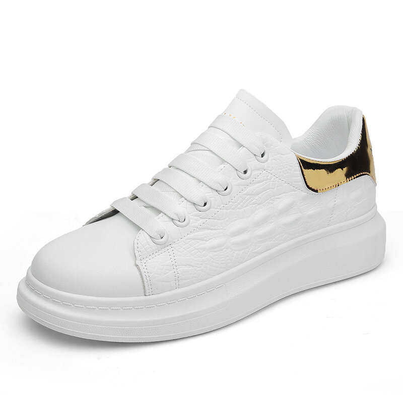 Heren All-match stijl casual Soft witte platte schoenen
