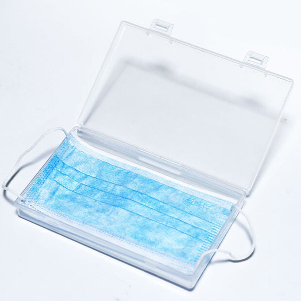 Bakeey Transparant wegwerp gezichtsmasker Onderhoudstool Opbergdoos Kleine items Horlogebox Containe