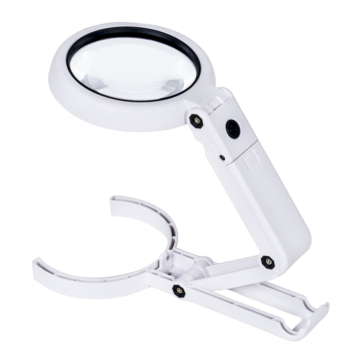 Handheld Portable Foldable Lamp Illuminated Magnifier 5X 11X Magnifying Table 8 LED Lights Loupe Mag