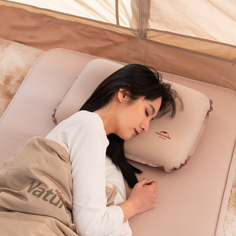 Надувная подушка Naturehike Pillow 3D Comfortable Inflatable Folding Pillow Mute Sponge Foam для кемпинга, портативная подушка для отдыха на открытом воздухе