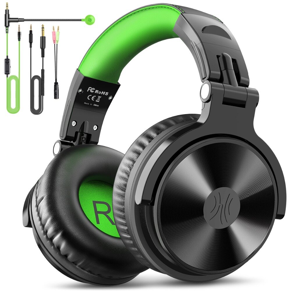 Oneodio Pro-G Wired Headphones Stereo 50MM Drivers Noise Reduction Over-Ear Earphone 3.5MM/6.35MM Foldable Studio DJ Gaming Headset with Detachable...