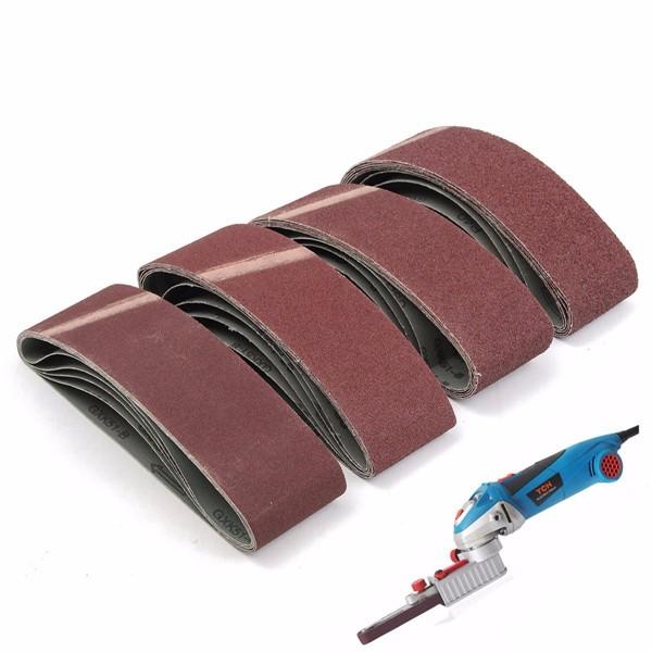 20pcs 3x21 Inch Sanding Belts 40/60/80/120 Grits Aluminium Oxide Sander Abrasive - US$23.39