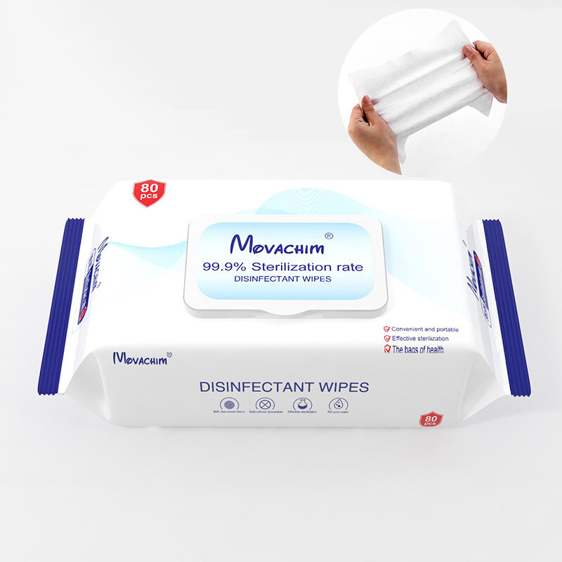 

80Pcs Portable Disposable Disinfection Wet Wipes Hand Cleaning Sterilization Protective Wet Wipes