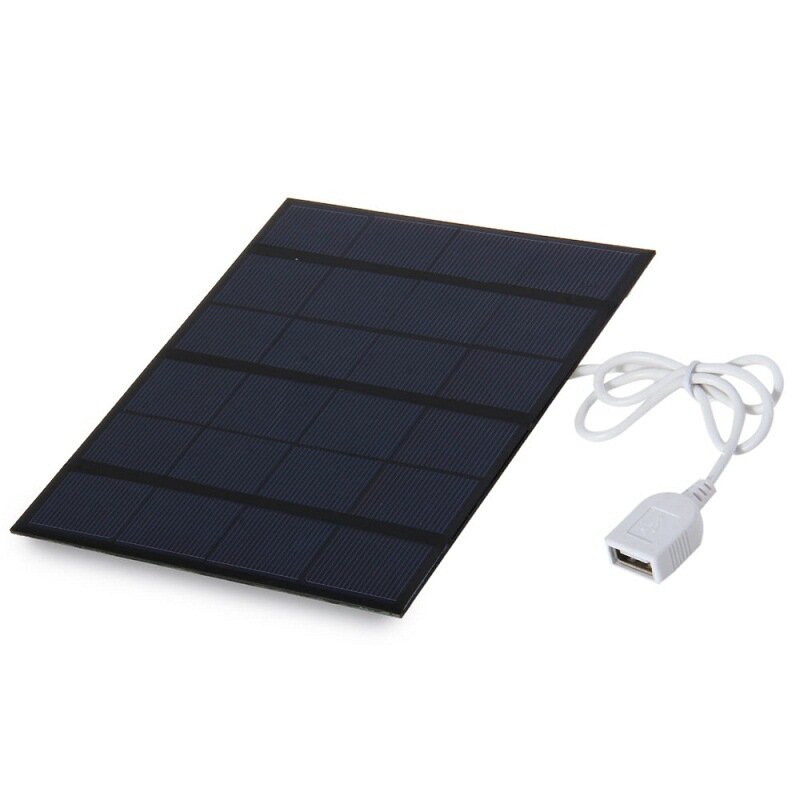 1.5W 6V USB Zonnepaneel Polysilicium Draagbare Outdoor Reizen DIY Solar Charger Generator voor Licht
