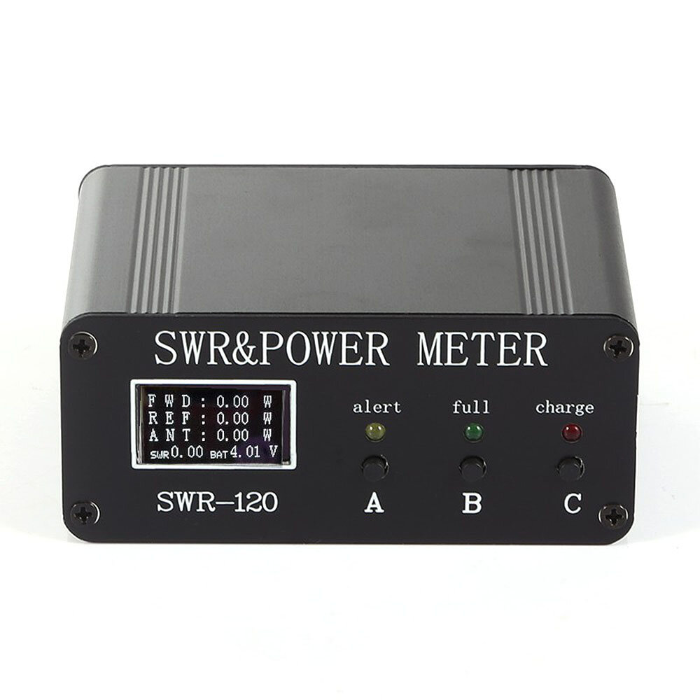 1,8 MHz-50 MHz 0,5 W-120 W SWR HF Korte golf SWR en vermogen Wattmeter Voorwaarts vermogen Gereflecteerd vermogen Antenne Energierendement Staande golf Batterijspanningsweergave