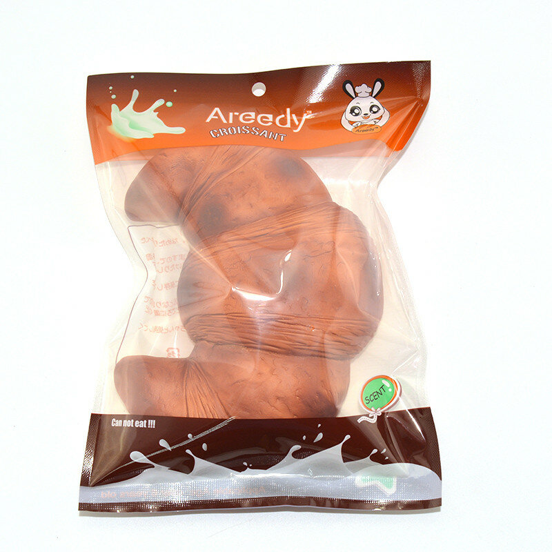 Areedy 18cm Croissant Squishy Scented Licensed Super Slow Rising Bread With Original Package