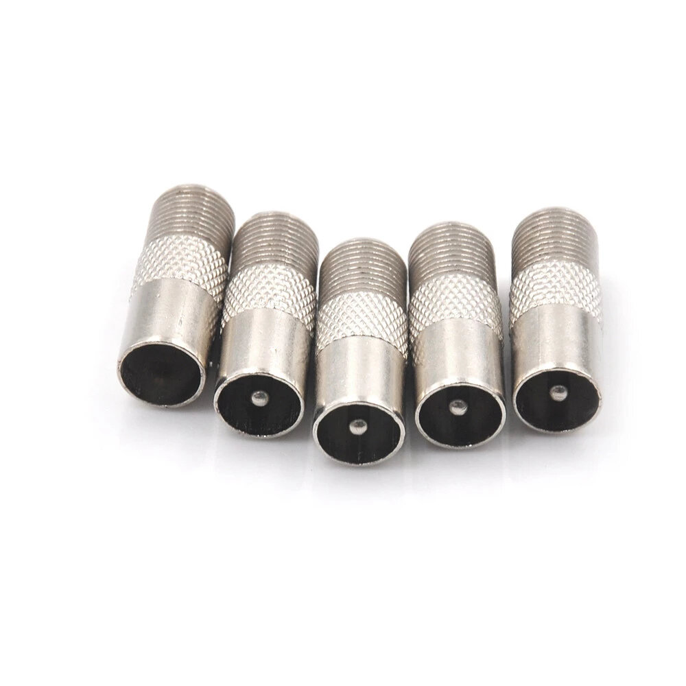 

5pcs/lot STB Quick Plug RF Coax F Female To RF Male Connector TV Antenna Coaxial Connector F Connector TV Coaxial plug