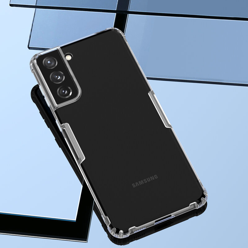 Nillkin voor Samsung Galaxy S21 + Case Bumpers Natuurlijk Helder Transparant Schokbestendig Soft TPU
