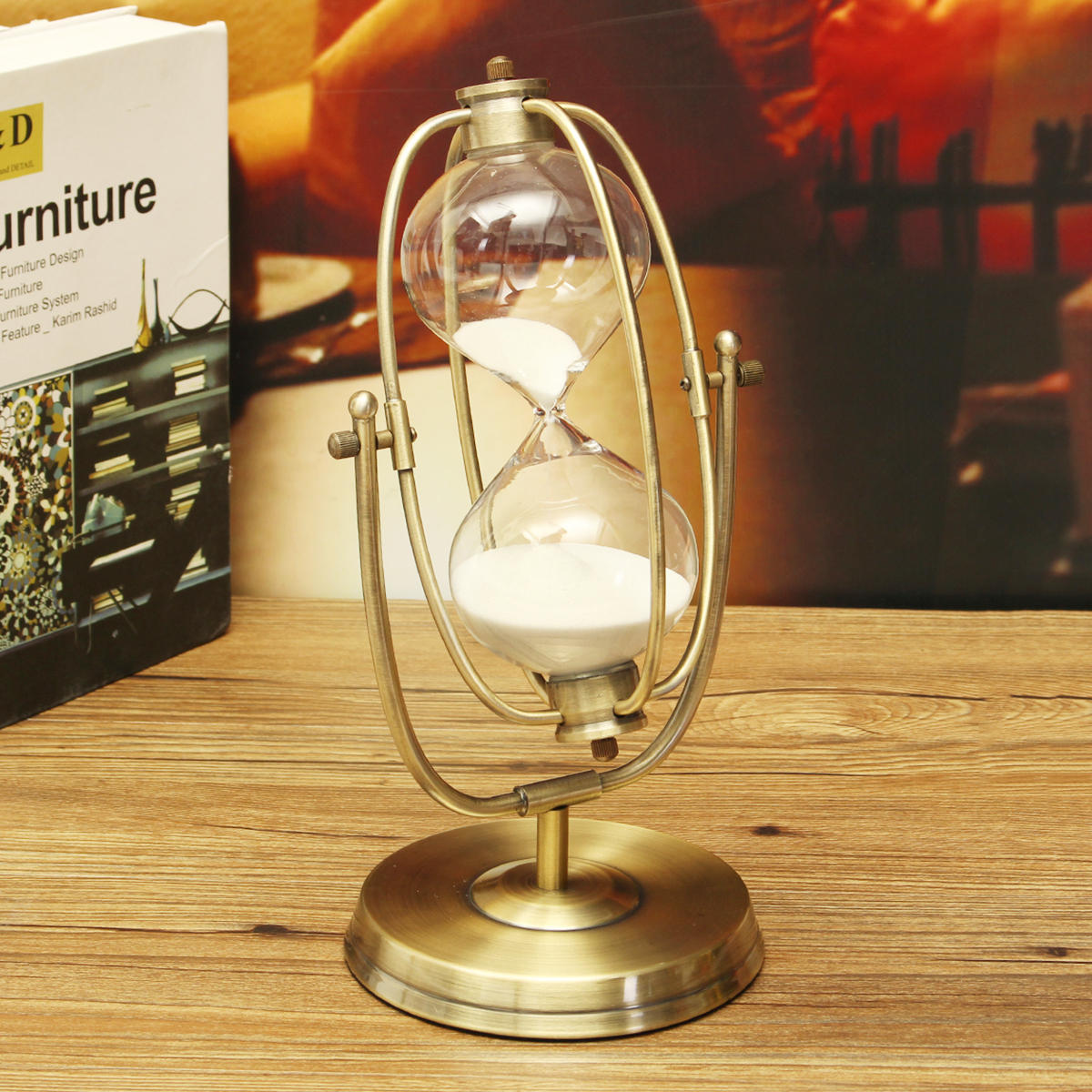 30 Minute Rolating Sand Hourglass Sandglass Sand Timer Clock Home Room Decorations Gift