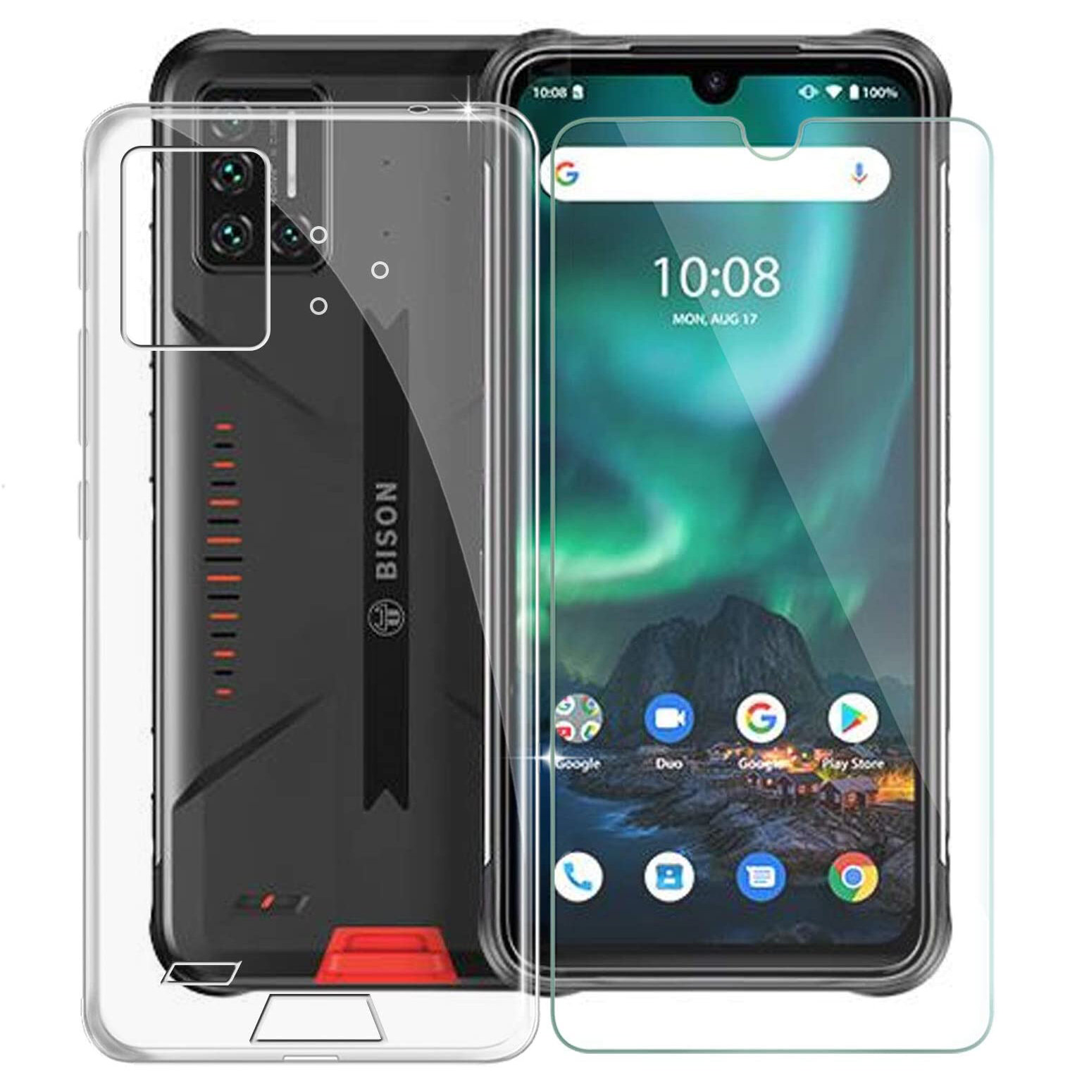 

Bakeey 2-IN-1 for UMIDIGI BISON Global Bands Accessories Set Transparent Ultra-Thin Non-Yellow Soft TPU Protective Case