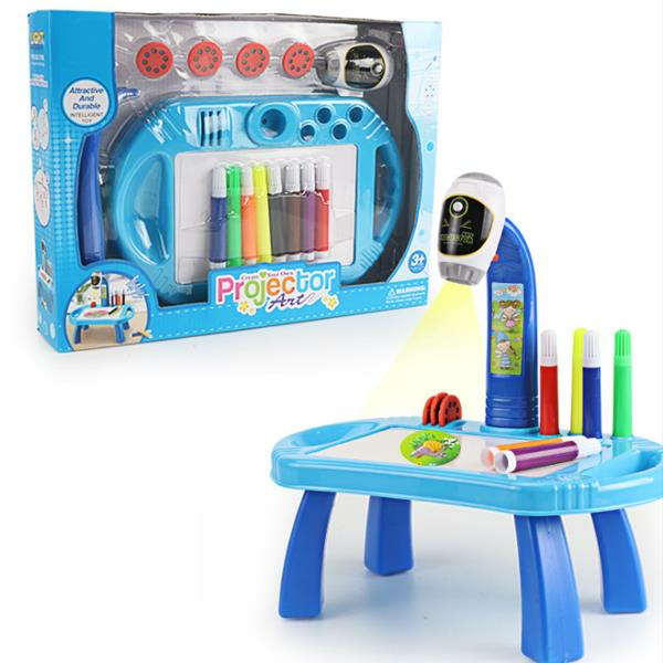 Intelligent Children's Projector Early Education Toys Learning Drawing Board Game Enlightenment Painting Set, Banggood  - buy with discount