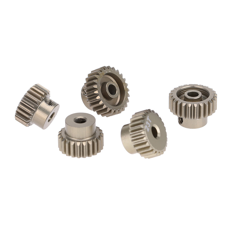 5 STKS 48DP 21 T 22 T 23 T 24 T 25 T Rondsel Motor Gear Combo Set voor 1/10 Rc Auto Brushed borstell