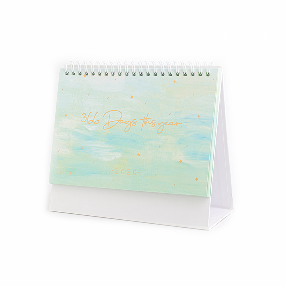 2020 Calendar Desk Organizer Cute Desk Diary Creative Desktop Memo Coil Calendar