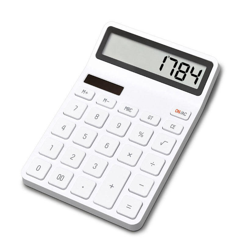 XIAOMI LEMO Desktop Calculator Photoelectric Dual Drive 12 Number Display Automatic Shutdown Calculator For Office Finance