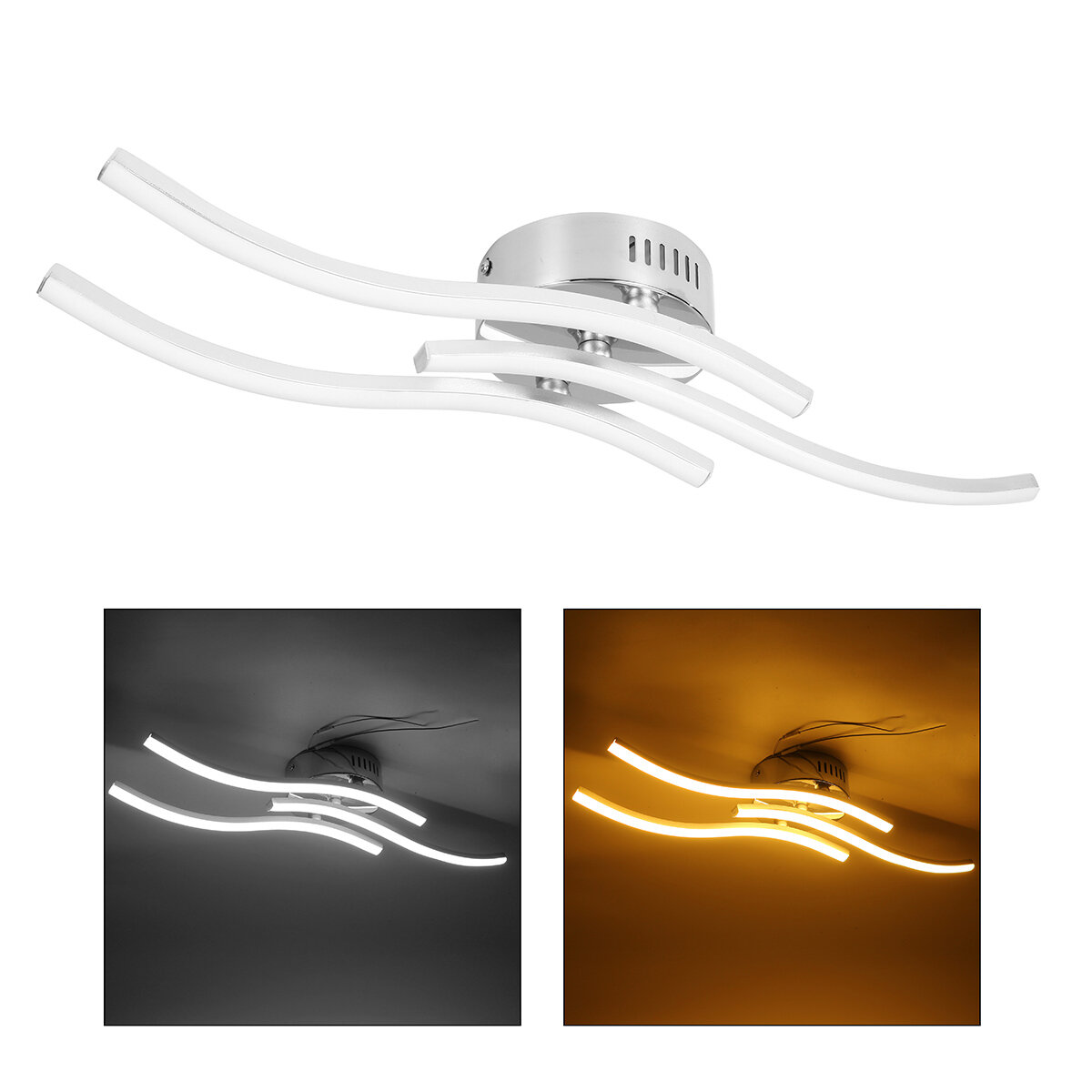 85-265V Modern Acrylic LED Ceiling Light Flush Mount Lamp Chandelier Living Room Bedroom, Banggood  - buy with discount