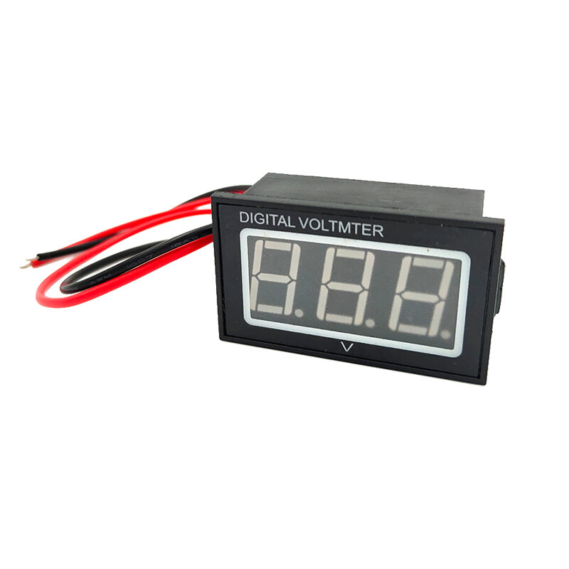 036inch LED Digital Waterproof Voltmeter DC 0 30V Panel Amp Volt Display Two Line Volt Meter for Electric Battery Car M