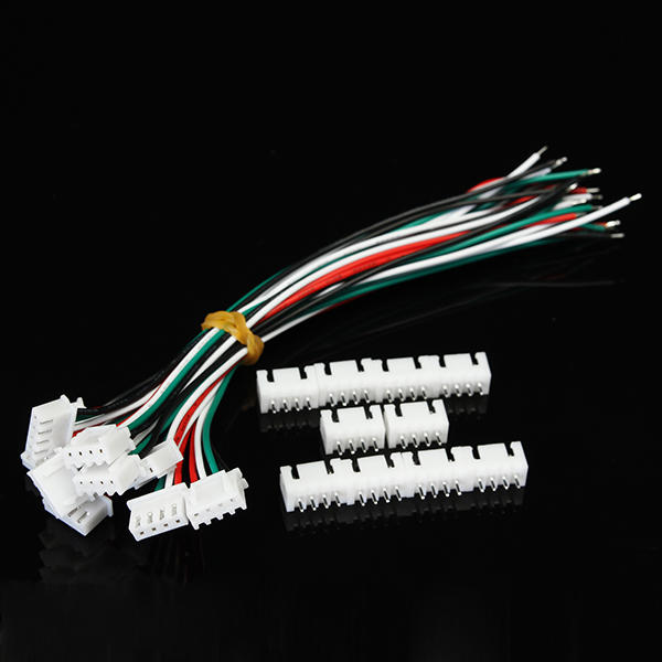

10Pcs XH Pitch 2.54mm Single Head 4Pin 4Way Wire To Board Connector 15cm 24AWG With Socket