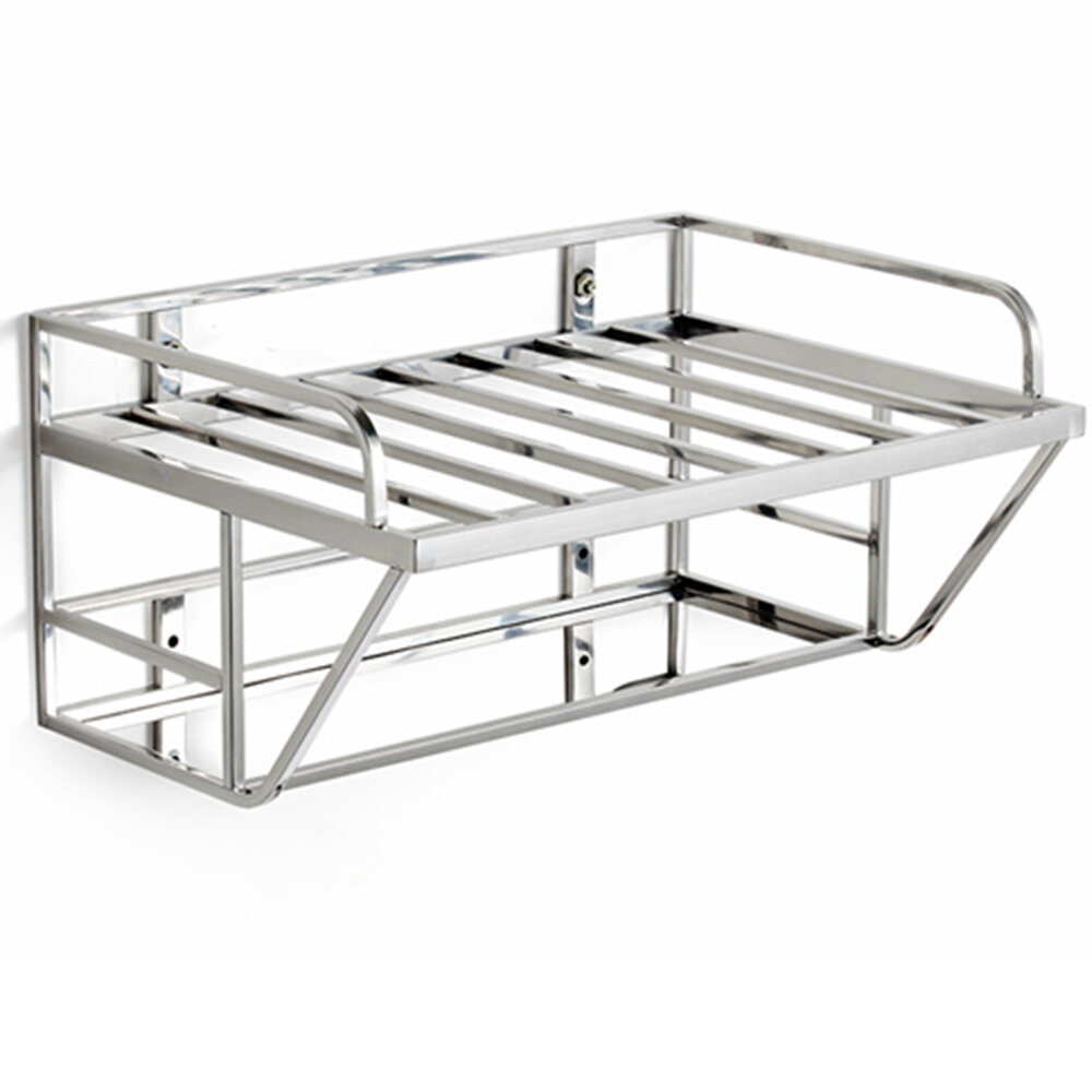 

Double Layer Microwave Oven Stand Stainless Steel Storage Rack Shelf Hanging Space Saving Kitchen Bracket Home Supplies