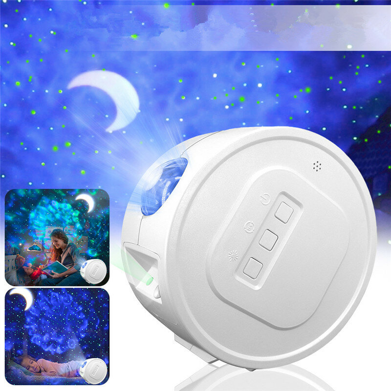 

3 в 1 USB LED Galaxy Starry Night Light Sky Проектор Ocean Wave Star Лампа