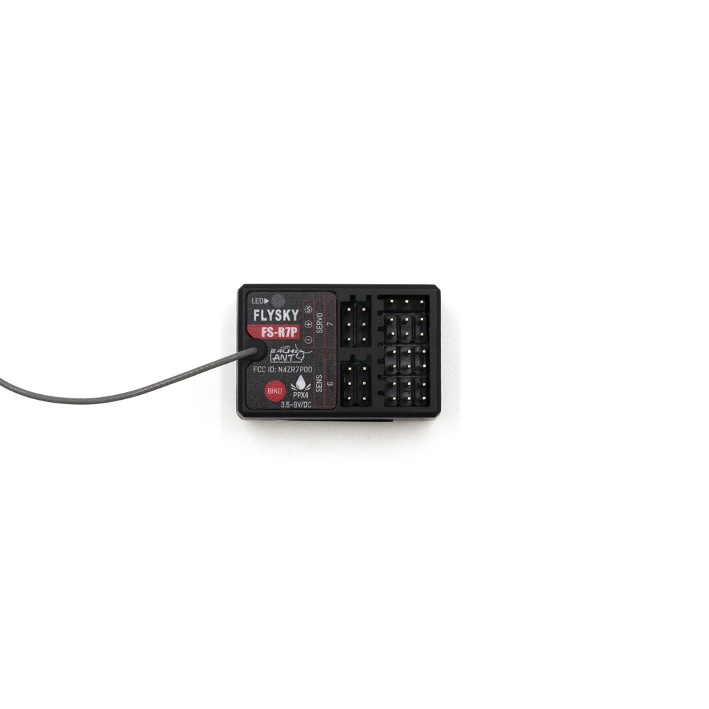 FlySky FS-R7P 2.4GHz 7CH ANT Protocol Mini RC Receiver PWM Output Support RSSI for RC Car Boat