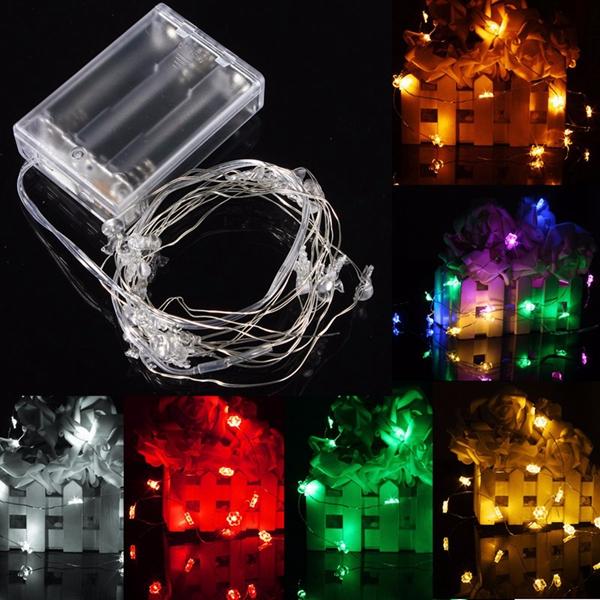 2M 20 LED Battery Powered Snowman String Fairy Light For Christmas Party Weddinng Decor