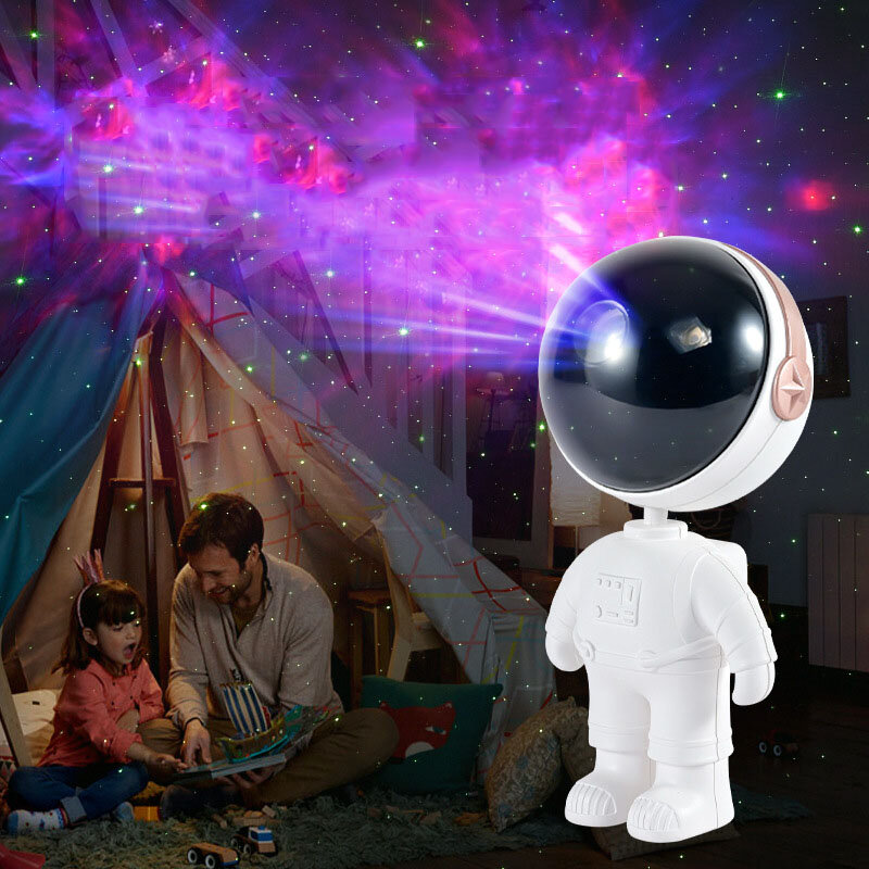 

Astronaut Starry Sky Projector Light Bedroom Children's Night Light Gifts Star Galaxy Projector Rotating Bedside Table L