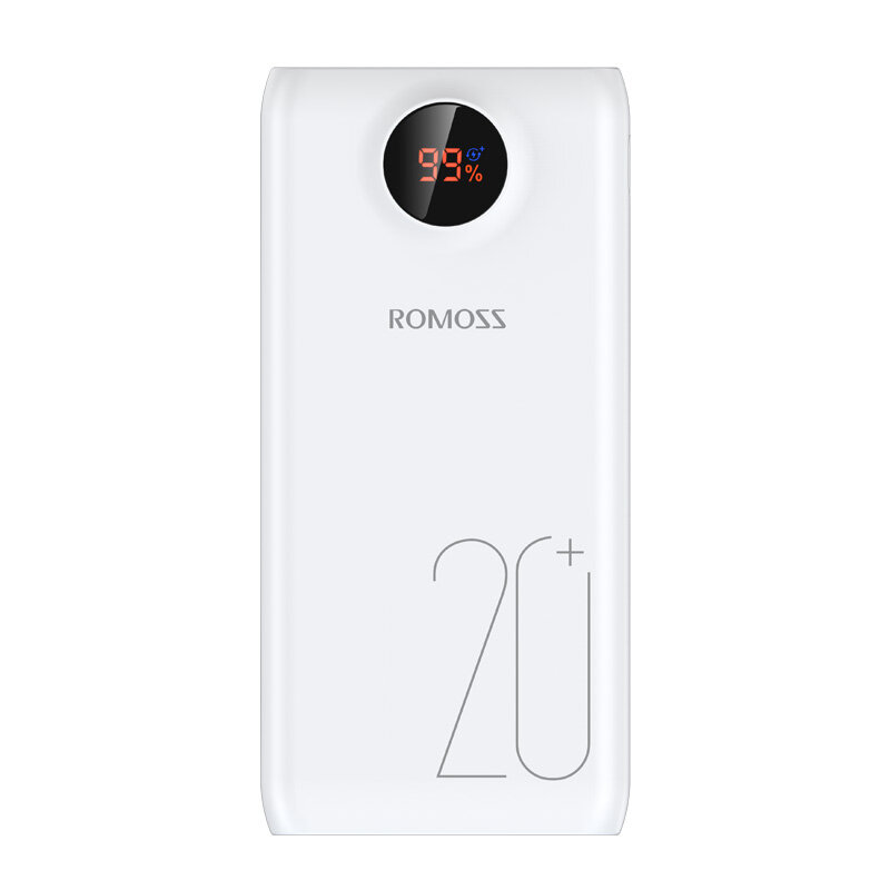 ROMOSS SW20 プロ20000mAhパワーバンク18WPDQC3.0急速充電LEDデジタルディスプレイiPhone12 プロMax用SamsungGalaxy NoteS20ウルトラHuaweiMate40 OnePlus 8プロ用外部バッテリー電源