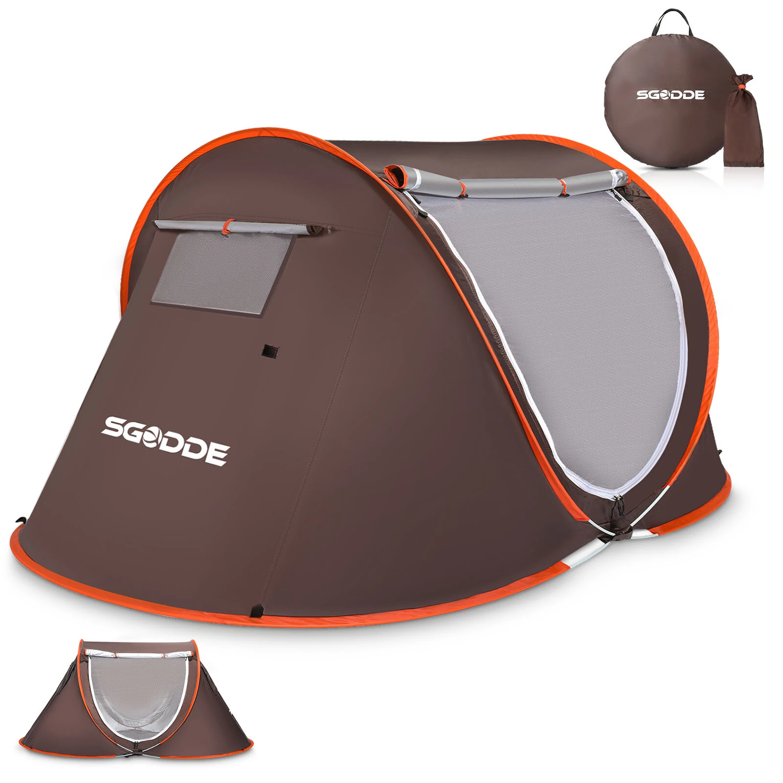 Στα 43.42€ από αποθήκη Κίνας | SGODDE 2-3 Person Tent Automatic Camping Tent Anti UV Awning Tent Waterproof Outdoor Sunshelter