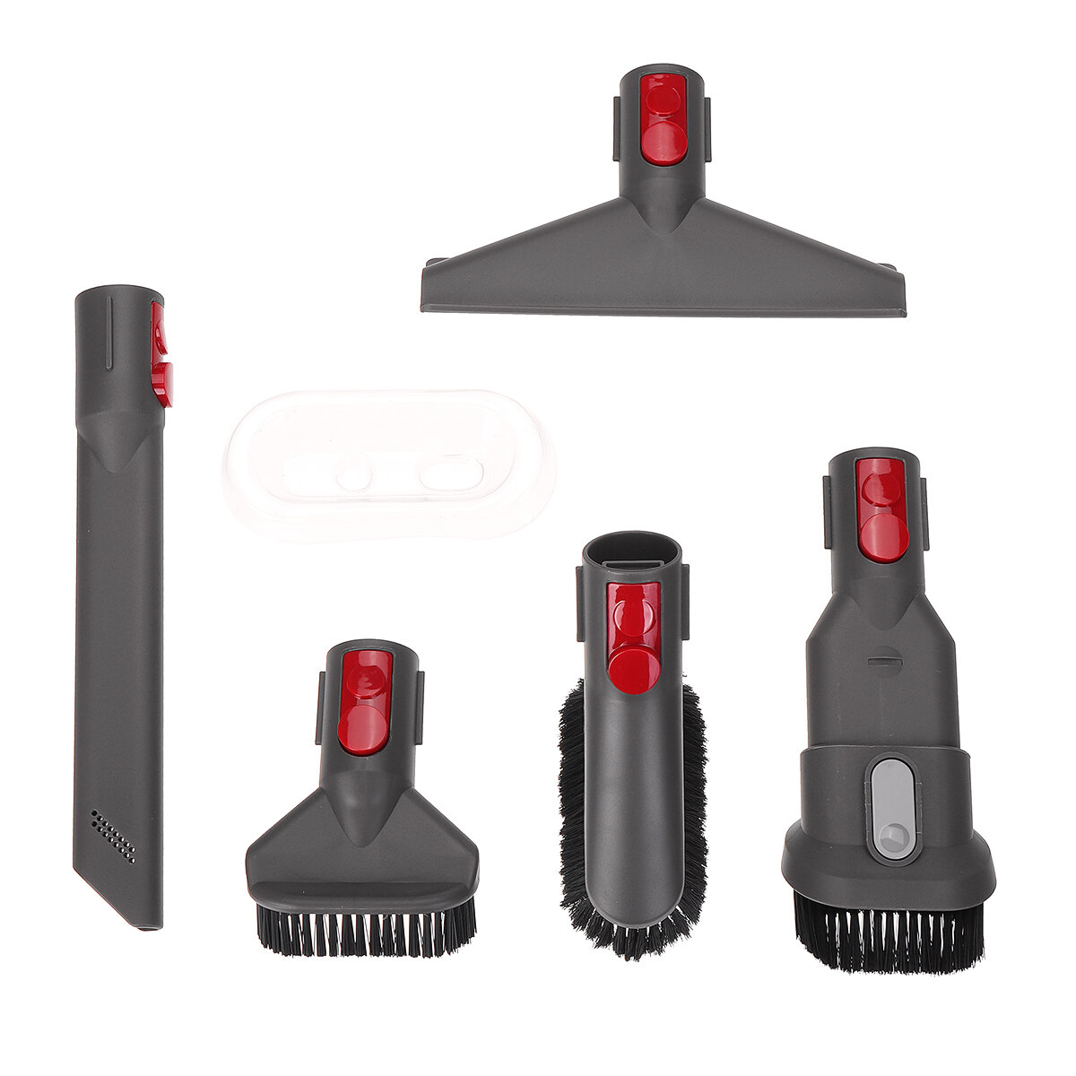 5pcs Replacements for Dyson V7 V8 V10 V11 Vacuum Cleaner Hard Bristle Brush*2 Round Brush*1 Brush He