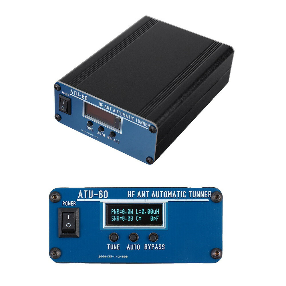 

ATU-60 60W Shortwave Miniature Antenna 3.5-54MHz Universal AT120-mini HF ANT Automatic Tuner